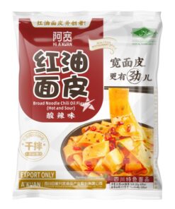 A Kuan Broad Noodle Chili Oil Flavor Sour Hot 115g