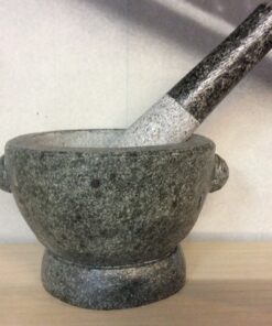 Mortar and Pestle in Stone 12,7 cm