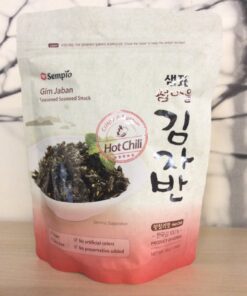 Crispy Seasoned Seaweed Snack Hot Chili Vegan Sempio 50g