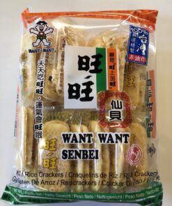 Rice Crackers Salty Flavor Senbei Want Want 112g