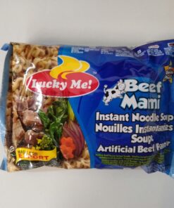 Instant Noodles Soup Beef Flavour Lucky Me 55g