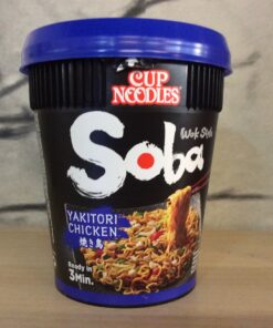 Instant Soba Cup Noodles Yakitori Chicken Nissin 89g