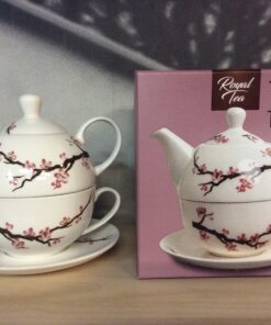 Royal Cherry Sakura Flowers Tea One Set Porcelain with Cup 400ml
