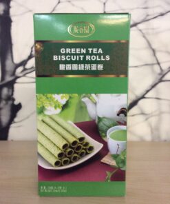 Green Tea Biscuit Rolls 124g