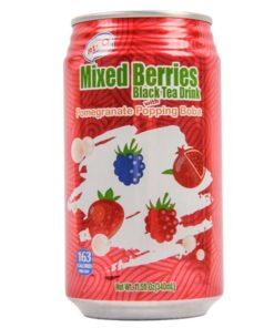 Black Tea Drink Mixed Berries And Boba Rico 340ml