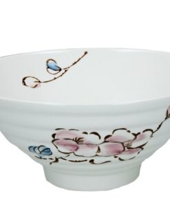 Ceramic Bowl Japanese Style Plum Blossom 18.9 cm