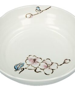 Ceramic Plate Japanese Style Plum Blossom 20.4 cm