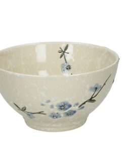 Ceramic Rice Bowl Snow Flake Japanese Style  12.5 cm