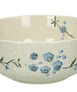Ceramic Soup Bowl Snow Flake Japanese Style 19 cm