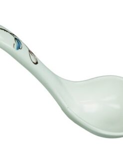 Ceramic Table Spoon Long Handed Plum Blossom 21 cm