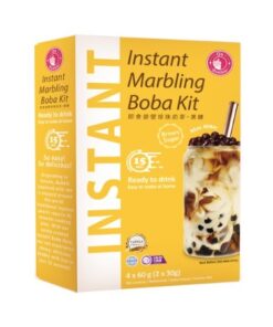 Instant Marbling Boba Kit Milk Tea Brown Sugar O's Bubble 4x60g