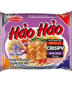 Instant Noodles Chilli Crispy Onion Flavour Hao Hao Acecook 74g