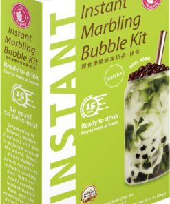 Instant Marbling Boba Kit Milk Tea Matcha O's Bubble 4x60g