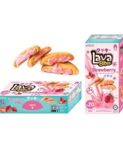 Lava Bites Cookies Strawberry Unico 200g