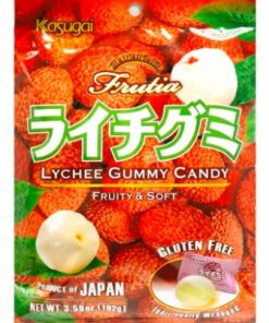Lychee Gummy Candy Fruity and Soft Fruitia 102g