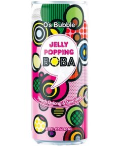 Peach Oolong and Aloe Vera Popping Boba O'Bubble 240ml