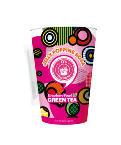 Aardbei/Perzik Popping Boba O'Bubble 350ml