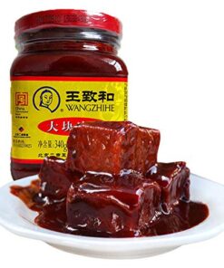 Red Spicy Fermented Soybean Curd Wang Zhi He 340g
