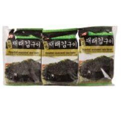 Roasted Korean Seaweed Seasoned Sea Laver Hosan 3 bags 13.5g