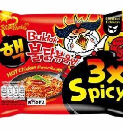 Instant Noodles Hot Chicken Flavor Ramen 3xSpicy Buldak Samyang140g