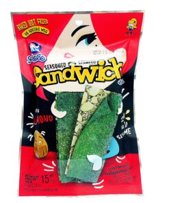 Seasoned Seaweed Sanwich with Almond and Sesame Seleco 15g