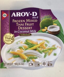 Frozen Sago and Black Bean in Coconut Milk Aroy D 192g