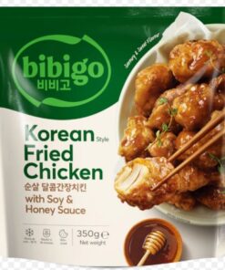 Frozen Korean Fried Chicken with Soy & Honey Sauce Bibigo 350g
