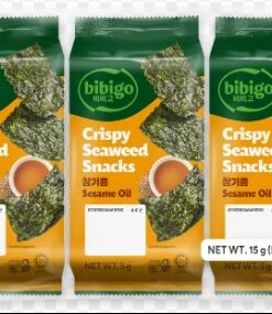 Crispy Seaweed Snacks Sesame Bibigo 5g x 3
